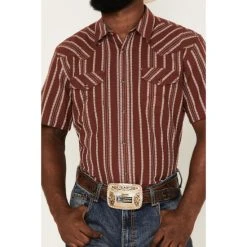 Budget ???? Cody James Men's Guerrero Stripe Snap Western ???? Shirt Burgundy ???? -Cody James -shop unnamed file 4372