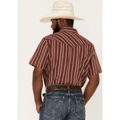 Budget ???? Cody James Men's Guerrero Stripe Snap Western ???? Shirt Burgundy ???? -Cody James -shop unnamed file 4373