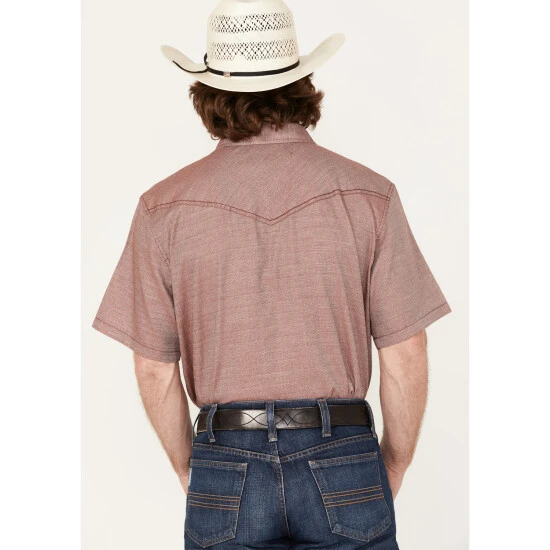 Cheapest ???? Cody James Men's Flock Solid Snap Western ???? Shirt Burgundy ???? 4 Cheapest ???? Cody James Men's Flock Solid Snap Western ???? Shirt Burgundy ???? - Image 4