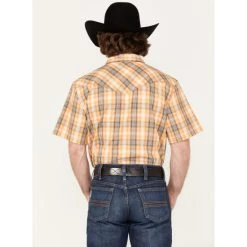 Coupon ???? Cody James Men's Charro Large Plaid Snap Western ???? Shirt Gold ???? -Cody James -shop unnamed file 4381