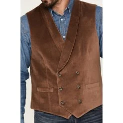 Deals ???? Cody James Men's Amarillo Double-Breasted Velvet Vest Brown ???? -Cody James -shop unnamed file 4424