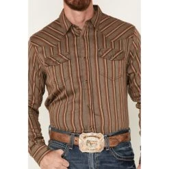 Cheap ???? Cody James Men's Railway Striped Long Sleeve Snap Western ???? Shirt Brown ⭐ 6 Cheap ???? Cody James Men's Railway Striped Long Sleeve Snap Western ???? Shirt Brown ⭐ -Cody James -shop unnamed file 4440