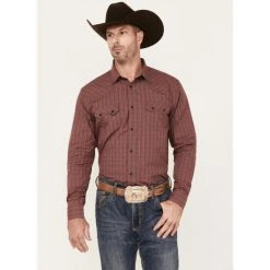 Best reviews of ???? Cody James Men's Fire Mountain Long Sleeve Plaid Print Snap Western ???? Shirt Red ⭐