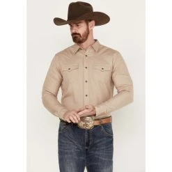 Best Sale ???? Cody James Men's Wooly Mammoth Western Long Sleeve ???? Shirt Tan ????