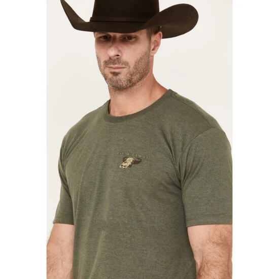 Promo ???? Cody James Men's Head West Short Sleeve Graphic T-Shirt Olive ???? 3 Promo ???? Cody James Men's Head West Short Sleeve Graphic T-Shirt Olive ???? - Image 3