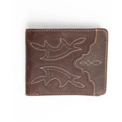 Deals ???? Cody James Men's Stitched Bi-Fold Leather Wallet Brown ????