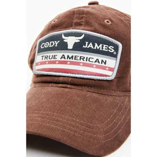 Flash Sale ⌛ Cody James Men's Brown Corduroy True American Logo Patch Ball Cap ❤️ 2 Flash Sale ⌛ Cody James Men's Brown Corduroy True American Logo Patch Ball Cap ❤️ - Image 2