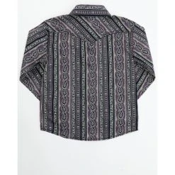Best reviews of ???? Cody James Boys' Paisley Wallpaper Print Long Sleeve Snap Western ???? Shirt Purple ❤️ -Cody James -shop unnamed file 4557