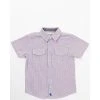 Buy ???? Cody James Toddler-Boys' Woven Chevron Short Sleeve Western Snap ???? Shirt White ????