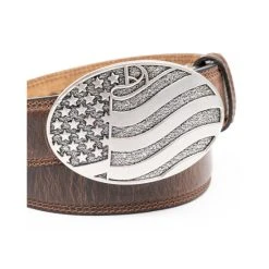 Coupon ???? Cody James Men's Brown American Flag Oval Western Buckle Belt ???? -Cody James -shop unnamed file 4589