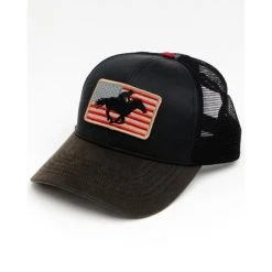 Best Pirce ???? Cody James Men's American Cowboy Flag Patch Mesh Cap Black ????
