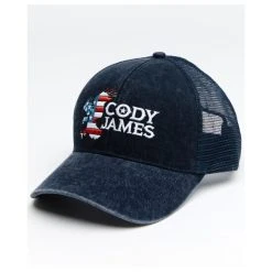 Promo ???? Cody James Men's Patriotic Eagle Mesh Cap Blue ✨