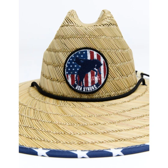 Best deal ???? Cody James Men's USA Strong Lifeguard Straw Sun Hat Red/white/blue ⌛ 2 Best deal ???? Cody James Men's USA Strong Lifeguard Straw Sun Hat Red/white/blue ⌛ - Image 2