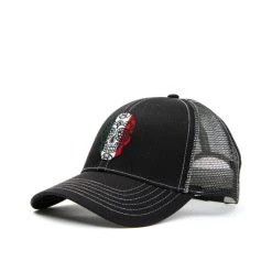 Brand new ???? Cody James Men's Mexico Flag Sugar Skull Embroidered Mesh-Back Ball Cap Black ????