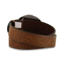 Budget ???? Cody James Men's Bronc Buckle Tooled Leather Belt Tan ???? -Cody James -shop unnamed file 472