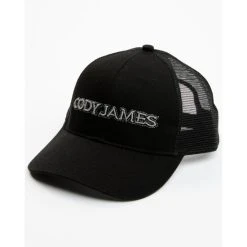 Flash Sale ???? Cody James Men's Embroidered Logo Mesh Back Ball Cap Black ⌛