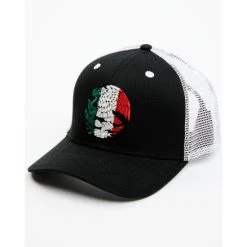 Wholesale ⌛ Cody James Men's Embroidered Mexican Flag Eagle Mesh Back Ball Cap Black ????