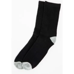 New ???? Cody James Boys' Solid Basics 3-Pack Crew ???? Socks Black ⭐