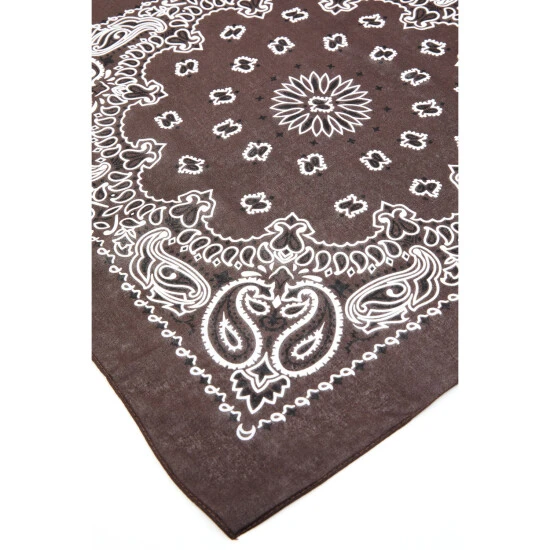 Wholesale ???? Cody James Men's Paisley Print Bandana For ???? Women Brown ???? 3 Wholesale ???? Cody James Men's Paisley Print Bandana For ???? Women Brown ???? - Image 3