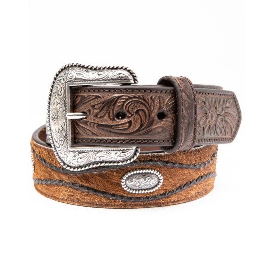 Best Sale ???? Cody James Men's Brown Hair On Concho Leather Western Belt ???? 1 Best Sale ???? Cody James Men's Brown Hair On Concho Leather Western Belt ????