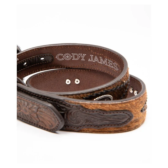 Best Sale ???? Cody James Men's Brown Hair On Concho Leather Western Belt ???? 2 Best Sale ???? Cody James Men's Brown Hair On Concho Leather Western Belt ???? - Image 2