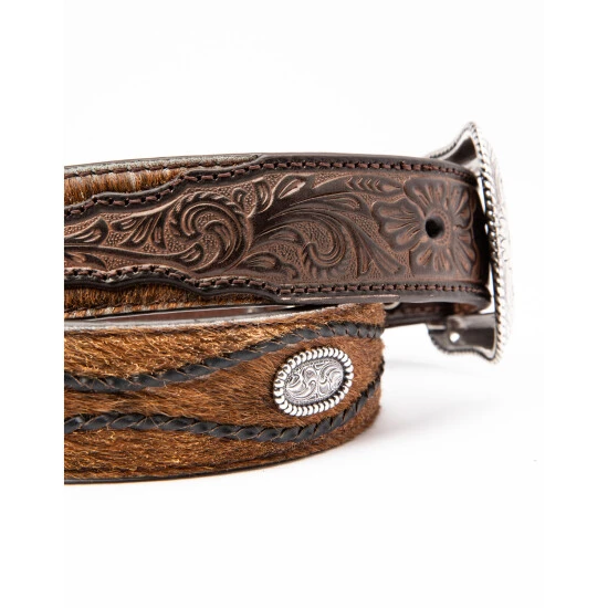 Best Sale ???? Cody James Men's Brown Hair On Concho Leather Western Belt ???? 3 Best Sale ???? Cody James Men's Brown Hair On Concho Leather Western Belt ???? - Image 3