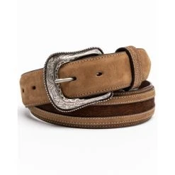 Flash Sale ???? Cody James Men's Hair-On Praying Cowboy Concho Western Belt Brown ????