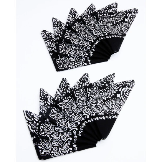 Cheap ???? Cody James Men's Black Bandana Facemasks - 12 Pack ⭐ 4 Cheap ???? Cody James Men's Black Bandana Facemasks - 12 Pack ⭐ - Image 4