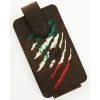 Budget ???? Cody James Men's Scratch Mexican Flag Cell Phone Holder Clip-On Case Brown ✔️