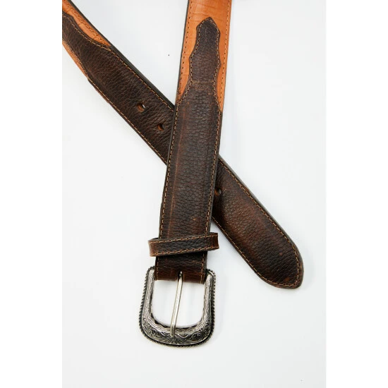 Promo ???? Cody James Men's Pecan Embossed Croco Print Leather Belt ???? 2 Promo ???? Cody James Men's Pecan Embossed Croco Print Leather Belt ???? - Image 2