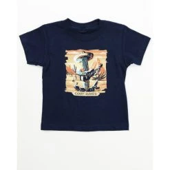 Hot Sale ???? Cody James Toddler-Boys' Cactus Guitar Graphic T-Shirt Navy ????