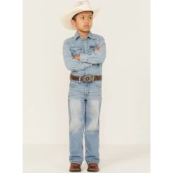 Top 10 ???? Cody James Youth Boys' Arlo Light Wash Slim Bootcut ???? Jeans Blue ????