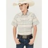 New ???? Cody James Boys' Faithful Striped Short Sleeve Western ???? Shirt Multi ????