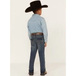 New ???? Cody James Boys' Blue Roan Straight Slim ???? Jeans Medium Wash ???? -Cody James -shop unnamed file 4963