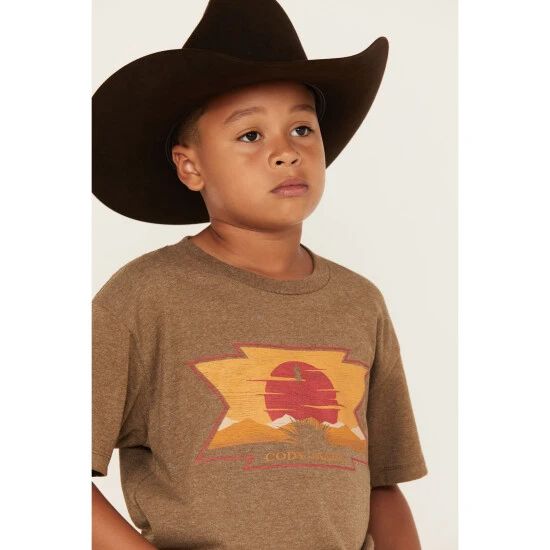 Discount ???? Cody James Boys' Sunset Desert Logo Graphic T-Shirt Camel ???? 2 Discount ???? Cody James Boys' Sunset Desert Logo Graphic T-Shirt Camel ???? - Image 2