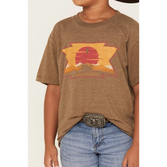 Discount ???? Cody James Boys' Sunset Desert Logo Graphic T-Shirt Camel ???? 3 Discount ???? Cody James Boys' Sunset Desert Logo Graphic T-Shirt Camel ???? - Image 3