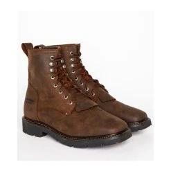 Best Pirce ???? Cody James Men's 8" Waterproof Lace-Up Kiltie Work ???? Boots - Square Toe Brown ⭐
