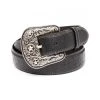 Best Sale ✨ Cody James Men's Black Ostrich Print Embroidered Western Buckle Belt ????