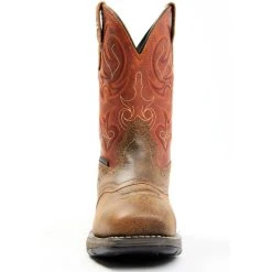 Best Pirce ❤️ Cody James Men's Nano Lite Waterproof Western Work ???? Boots - Composite Toe Orange ???? -Cody James -shop unnamed file 595