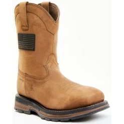 Budget ???? Cody James Men's 10" Disruptor Western Work ???? Boots - Nano Composite Toe Brown ????