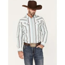 Deals ???? Cody James Men's Himalaya Southwestern Stripe Snap Western ???? Shirt Cream ????