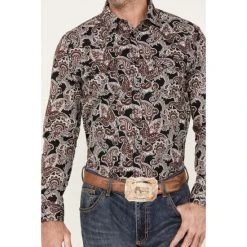 Best deal ⌛ Cody James Men's Johnny Ringo Long Sleeve Snap Western ???? Shirt Red ???? -Cody James -shop unnamed file 700