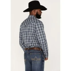 Deals ???? Cody James Men's Lingo Plaid Long Sleeve Snap Western ???? Shirt Navy ✔️ -Cody James -shop unnamed file 716