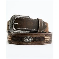 Cheap ???? Cody James Men's Brown Southwestern Concho Belt With Lace Detail ????