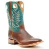 Hot Sale ???? Cody James Men's Union Ocean Western ???? Boots - Broad Square Toe Green ????