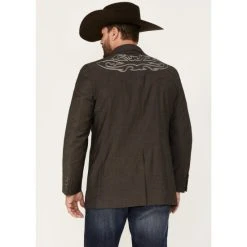 Deals ???? Cody James Men's Memphis Embroidered Boot Stitch Blazer Dark Brown ???? -Cody James -shop unnamed file 774
