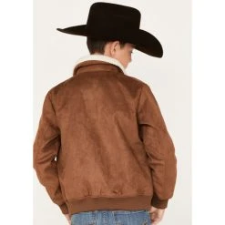 Hot Sale ???? Cody James Boys' Sherpa-Lined Faux Suede Bomber Jacket Brown ???? 7 Hot Sale ???? Cody James Boys' Sherpa-Lined Faux Suede Bomber Jacket Brown ???? -Cody James -shop unnamed file 790
