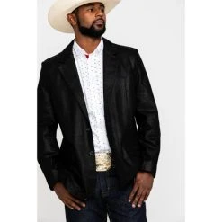 Cheapest ???? Cody James Men's Black Suede Blazer Jacket - Big & Tall ????