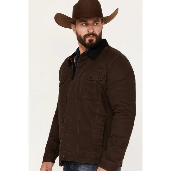Buy ???? Cody James Men's Ozark Washed Rancher Jacket Brown ???? 2 Buy ???? Cody James Men's Ozark Washed Rancher Jacket Brown ???? - Image 2