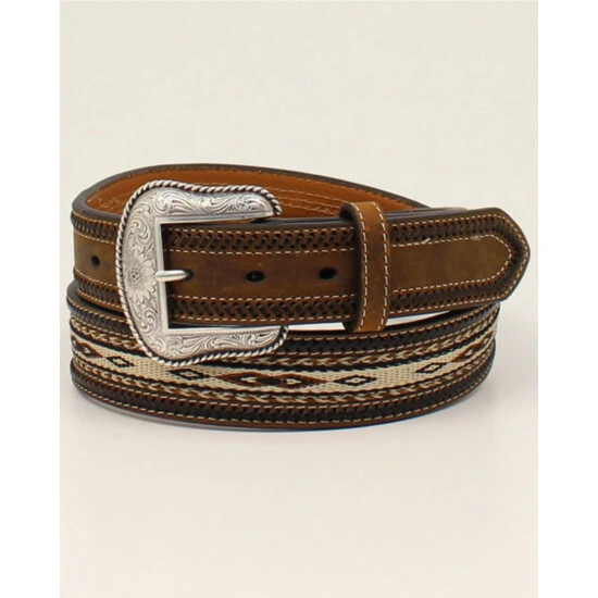 Discount ???? Cody James Men's Ribbon Inlay Horse Hair Lacing Western Belt Medium Brown ???? 1 Discount ???? Cody James Men's Ribbon Inlay Horse Hair Lacing Western Belt Medium Brown ????